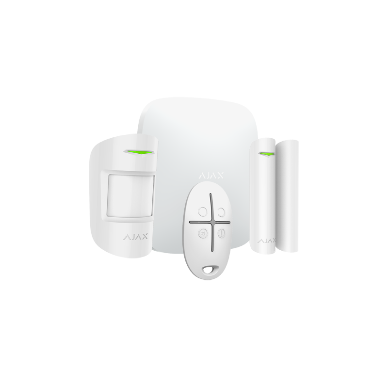 Alarma Ajax - Kit de inicio de alarma Ajax HUB2 blanco IP / GSM