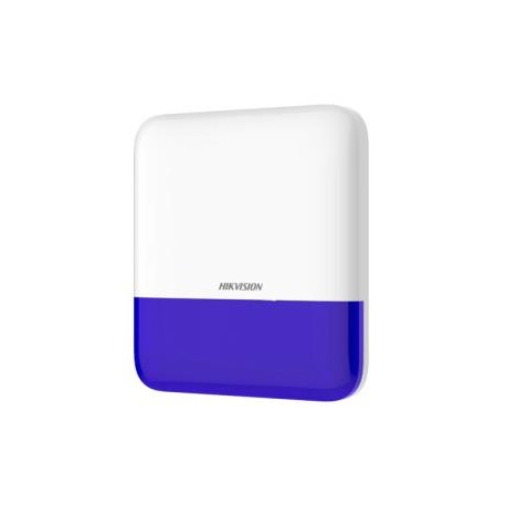 Hikvision DS-PS1-E-WE/Blue - Sirena di allarme esterna radio flash blu