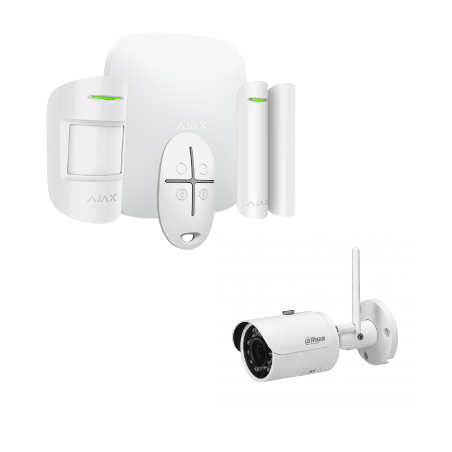 Ajax Starter Kit HUB Plus alarm - Wireless alarm with 4 Megapixel IP camera