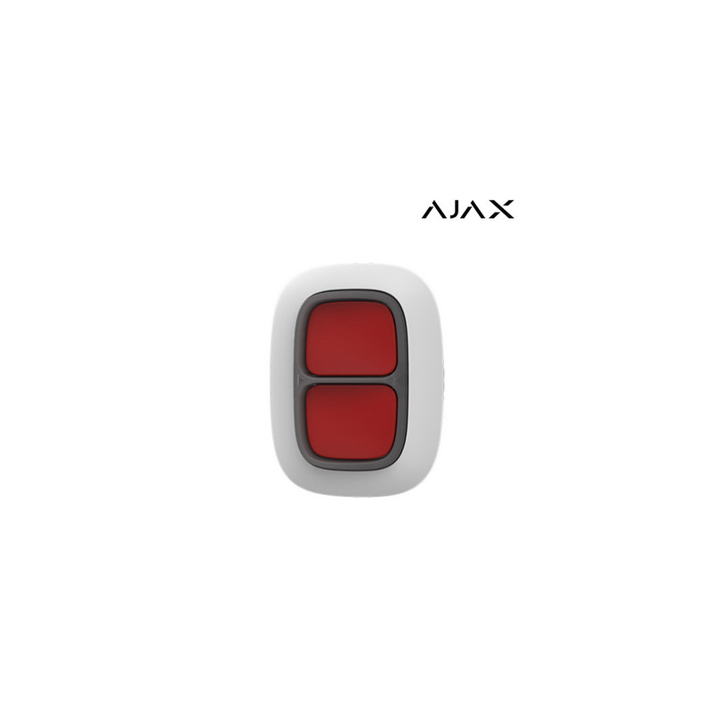 Ajax DOUBLEBUTTON W - White Dual Panic Alarm Button