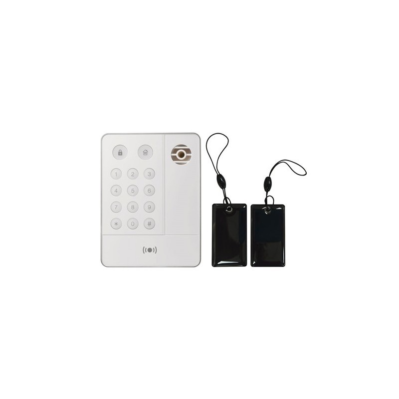 Teclado Vesta KPT-32N - Teclado de radio con lector de etiquetas de sirena Teclado Vesta KPT-32N - Teclado de radio con lector de etiquetas de sirena