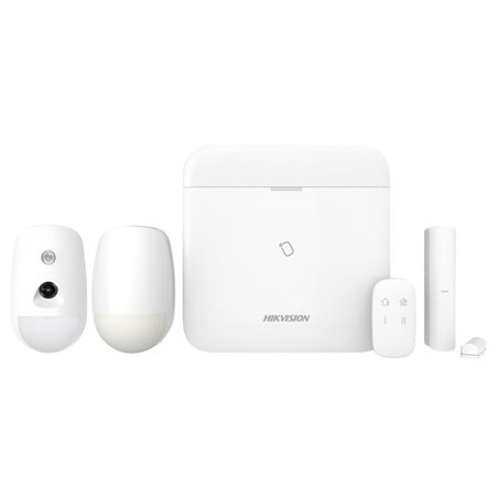 AX Pro DS-PWA64 KIT WE - Pack alarme maison Pro WIFI IP GPRS 64 zones  détecteur caméra