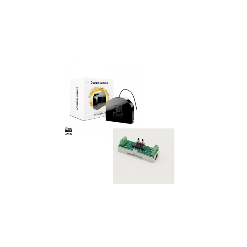 Fibaro FGS-223 - Fibaro module double commutateur Z-Wave Plus rail DIN