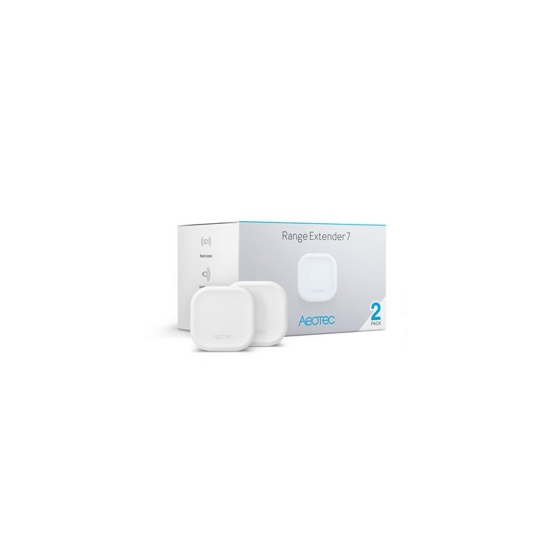 Aeotec ZW189 Paquete de 2 - Z-Wave Plus Extensor de rango 7 Repetidor de señal