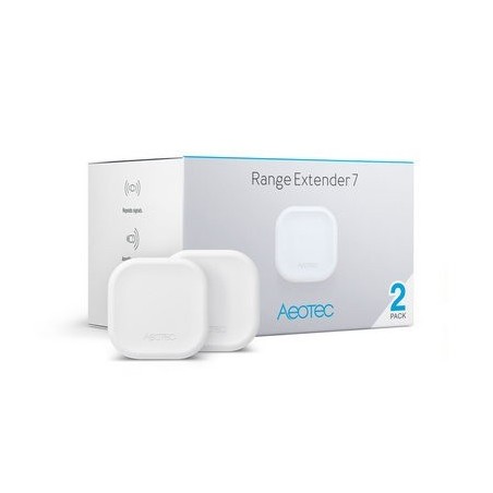 Aeotec ZW189 Paquete de 2 - Z-Wave Plus Extensor de rango 7 Repetidor de señal