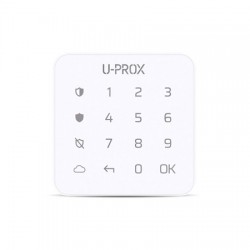 U-Prox KEYPAD - White radio alarm keypad