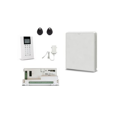 Risco LightSys Plus - Pack Alarme filaire connectée IP WIFI clavier Panda lecteur de badge