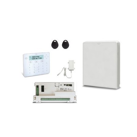 Risco LightSys Plus - Pack Wired Alarm Connected IP WIFI Keyboard Elegant Badge Reader