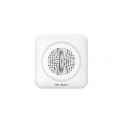 Hikvision DS-PS1-II-WE rouge - Sirène alarme intérieure radio 110 dB