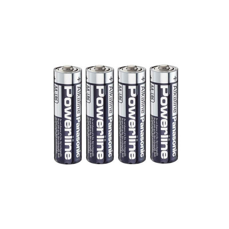 Powerline LR6 - Pack 4 Alkaline Batteries Type AA 1.5V