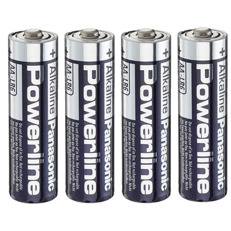 Powerline LR6 - Pack 4 Pilas Alcalinas Tipo AA 1.5V