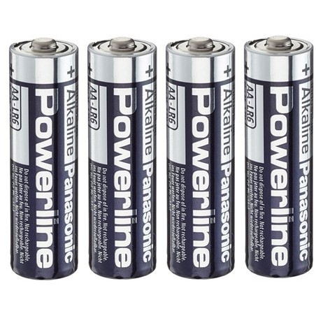 Powerline LR6 - Pack 4 Alkaline Batterien Typ AA 1.5V