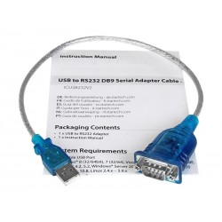 RS232 DB9 ZU SERIE USB zu seriellem Adapterkabel