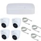 Dahua IP-Videoüberwachung POE 4 Megapixel 4 Kuppeln RJ45-Kabel 20 m Dahua IP-Videoüberwachung POE 4 Megapixel 4 Kuppeln RJ45-Kabel 20 m