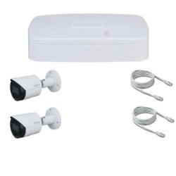 Dahua Pack vidéosurveillance IP POE 2 Mégapixel 2 caméras