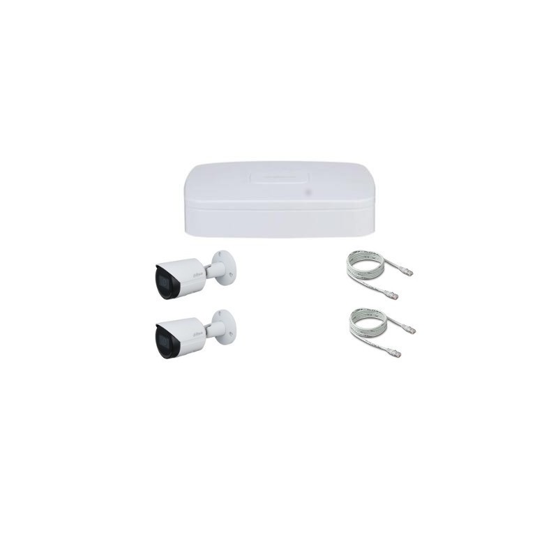Dahua Pack videosorveglianza IP POE 2 Megapixel 2 telecamere