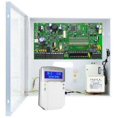 Paradox Spectra SP7000+ - Paquete de panel de control de alarma K32LCD+ de 5 zonas