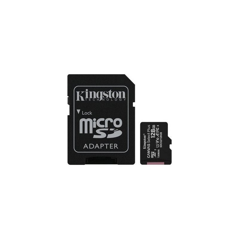 Kingston Canvas Select Plus SDCS2/128GB - Tarjeta de memoria flash de 128 GB Kingston Canvas Select Plus SDCS2/128GB - Tarjeta de memoria flash de 128 GB