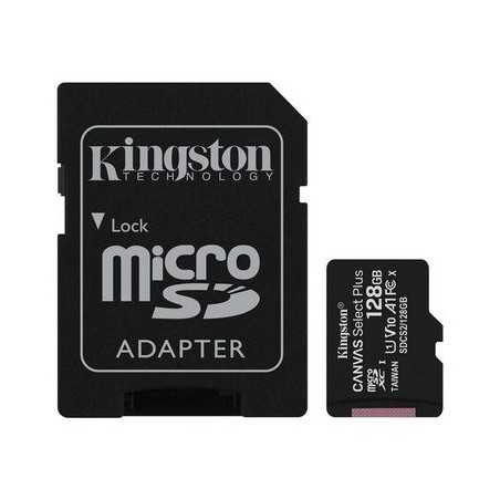 Kingston Canvas Select Plus SDCS2/128GB  - Carte mémoire flash 128Go