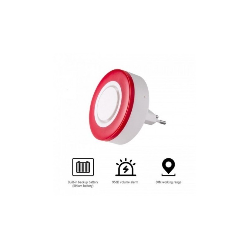 Heiman HS2WD-E - Sirena interior Zigbee 3.0