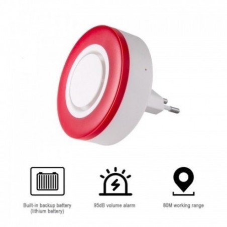 Heiman HS2WD-E - Sirena interior Zigbee 3.0