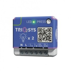 Trio2sys - EnOcean 1-key roller shutter wall switch compatible with Celiane