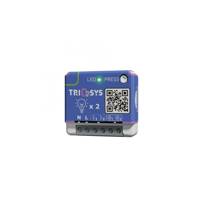 Trio2sys 10020115 - Module récepteur 2 canaux EnOcean