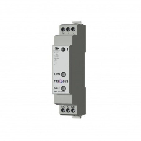 Trio2sys 10020118 - Module récepteur Rail DIN 1 canal EnOcean