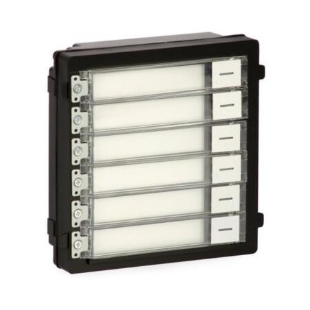 Hikvision DS-KD-KK - Module bouton-poussoir 6 boutons étiquetables portier vidéo