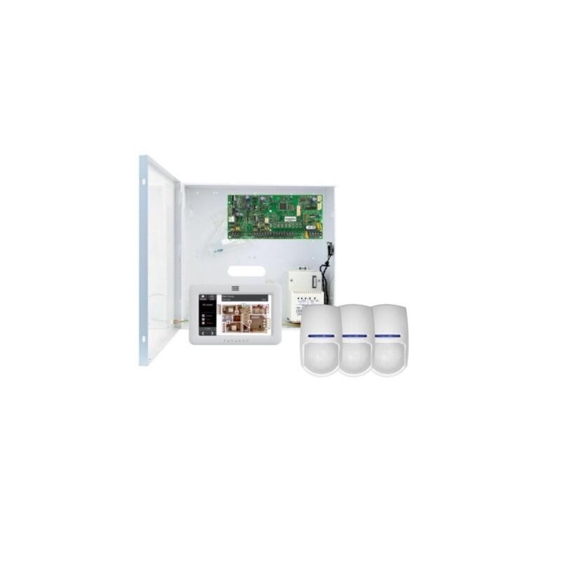 Paradox EVO192 - Kit centrale alarme 192 zones clavier tactile TM50 3 Pyronix KX15TAM