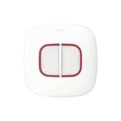 Hikvision DS-PDEB2-EG2-WE - Pulsador de pánico de pared 2 pulsadores
