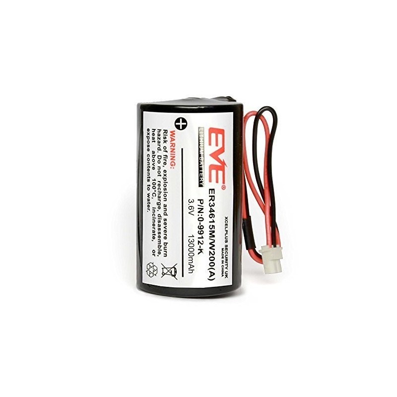 Visonic Europa ER34615M/W200 - Pile lithium 3,6V / 14 Ah pour sirène radio Visonic