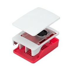 Red Raspberry Pi 4 Lego case
