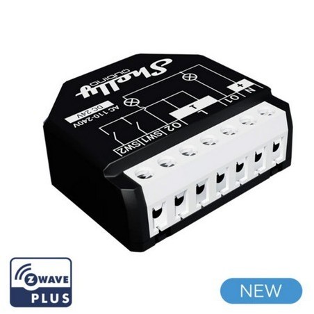 Shelly PRO2 PM - Modulo WIFI su guida DIN a 2 canali con consometro