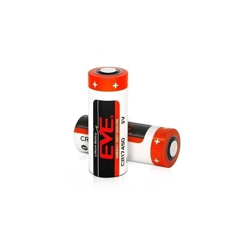 Visonic Pile lithium K-207134-KIT - Pile lithium 3V 2.3Ah CR17450 pour TOWERCAM PG2