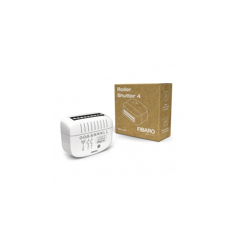 Fibaro FGR-224 - Módulo de persiana enrollable persiana enrollable automática Z-Wave PLus 800 Fibaro FGR-224 - Módulo de persiana enrollable persiana enrollable automática Z-Wave PLus 800
