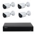 Kit de videovigilancia Dahua - Grabadora NVR4104HS-P-4KS3 + SSD 960GB 4 canales POE 4 cámaras 4 megapíxeles IPC-HFW2441S-S