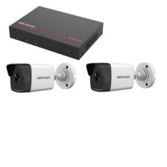 Kit de videovigilancia Hikvision - DS-7104NI-Q1/4P Grabadora SSD de 1 TB 2 Cámaras de 2 megapíxeles