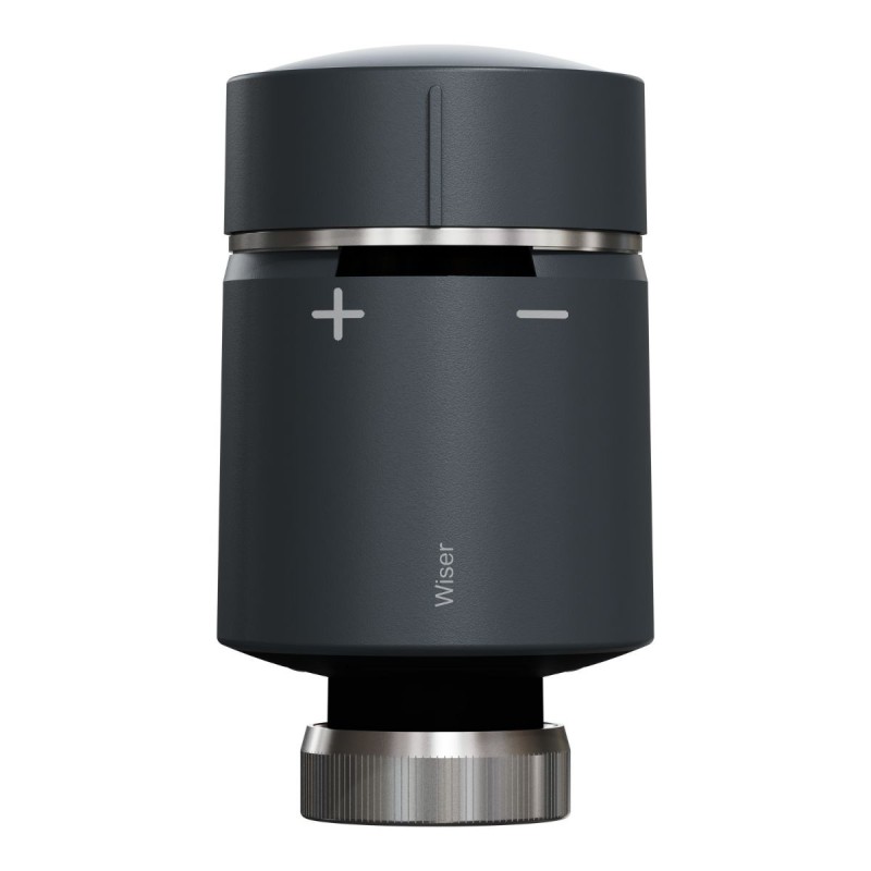 Wiser CCTFR6101 - Cabezal de válvula termostático conectado a zigbee negro Wiser CCTFR6101 - Cabezal de válvula termostático conectado a zigbee negro