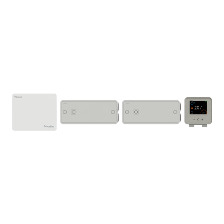 SCHNEIDER WISER CCTFR6905 - Pacchetto termostatico connesso Zigbee per radiatori elettrici