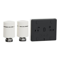SCHNEIDER WISER CCTFR6906 - Paquete de válvulas termostáticas conectadas