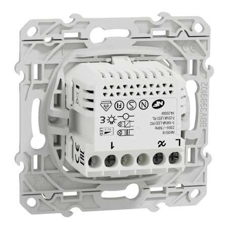 Wiser Odace S520522W - Interruttore a 2 fili Zigbee