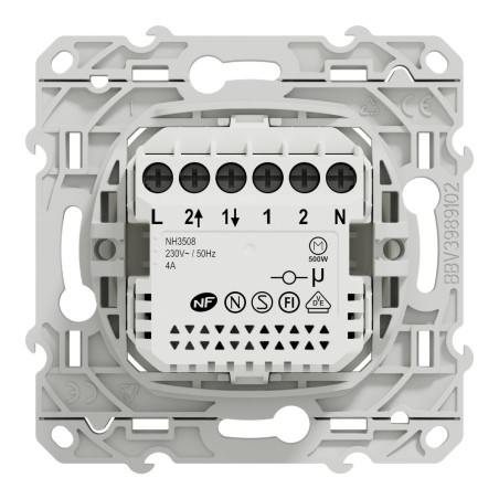 Wiser Odace S520567W - Interruttore tapparella Zigbee bianco