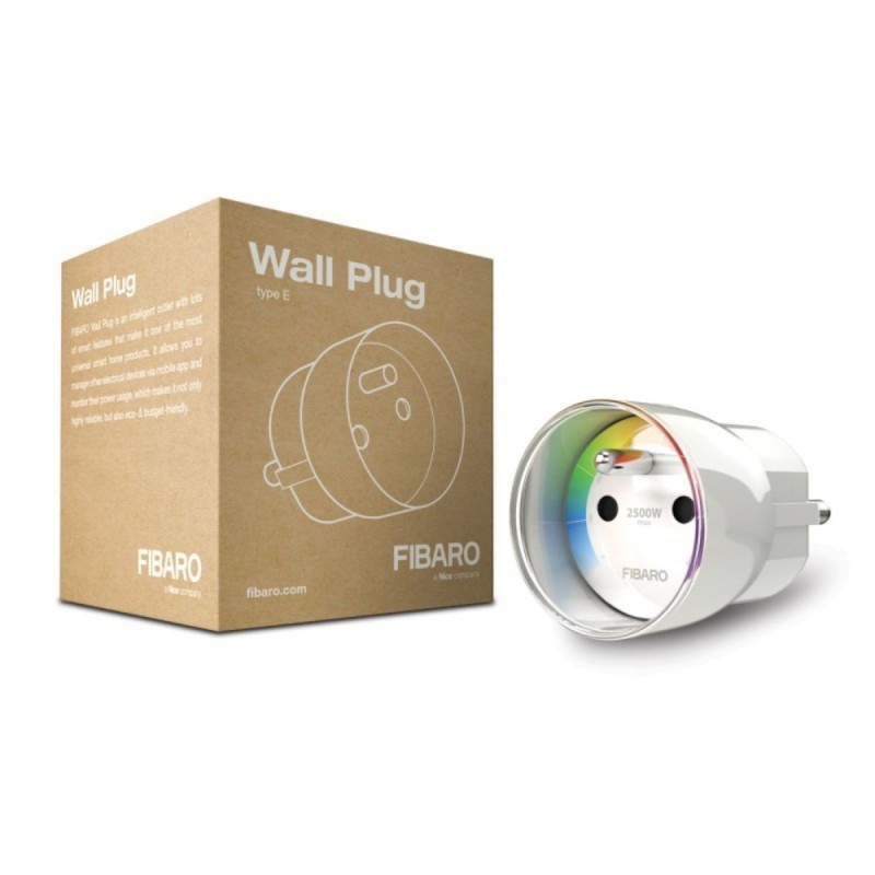 Fibaro FGWPE-102 ZW5 - Enchufe de enchufe de pared Z-wave Plus Enchufe de enchufe Fibaro FGWPE-102 ZW5 - Enchufe de enchufe de pared Z-wave Plus Enchufe de enchufe
