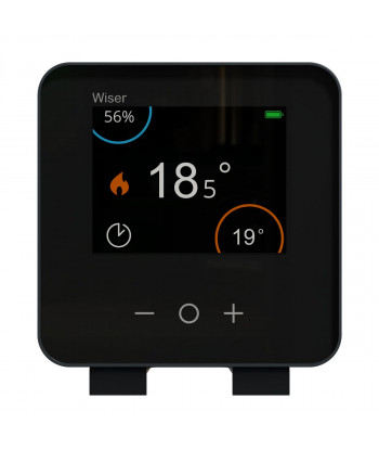Wiser CCTFR6401 - Temperaturgekoppelter Thermostat auf Batterie schwarz
