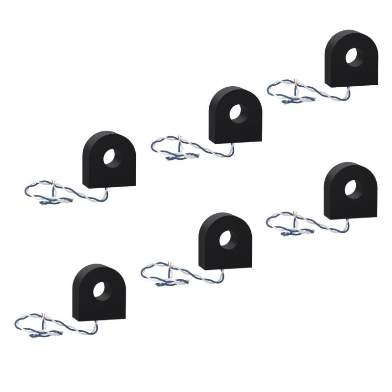 R9MCT80 Resi9 PowerTag - Set di 6 trasformatori di corrente monofase da 80A R9MCT80 Resi9 PowerTag - Set di 6 trasformatori di corrente monofase da 80A