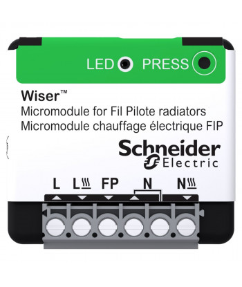 THG_CCTFR6710 Wiser - Filo pilota per radiatore elettrico con controllo del micromodulo da incasso Zigbee