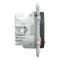 S340559 Wiser Ovalis - 2P+T Steckdose 16A Zigbee Anthrazit