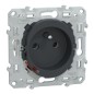 S340559 Wiser Ovalis - 2P+T Steckdose 16A Zigbee Anthrazit
