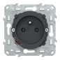 S340559 Wiser Ovalis - Presa collegata 2P+T 16A zigbee Antracite